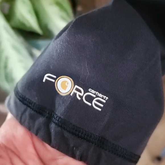 Carhartt Men’s Dark Blue Long Sleeve Pocket T-Shirt Workwear - Picture 4 of 6